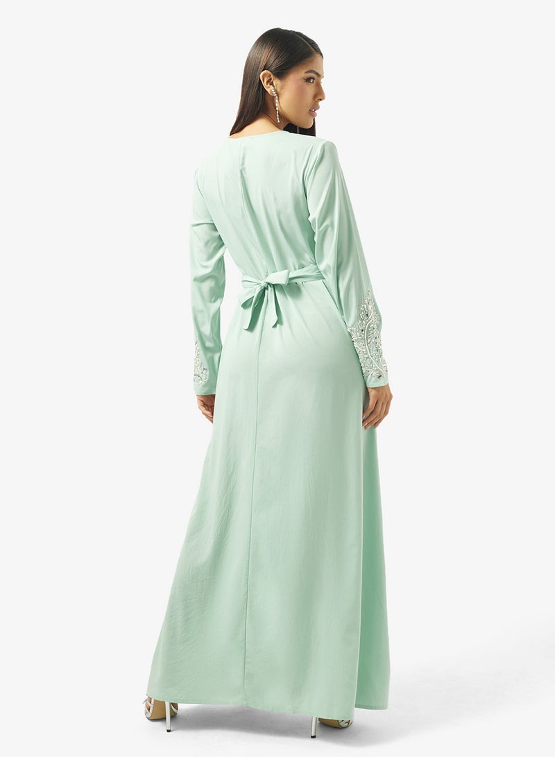 Khizana Embellished Abaya - Image 2